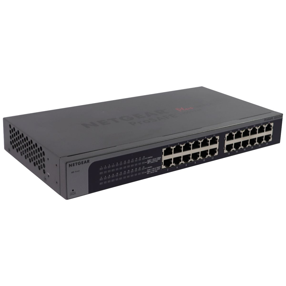 Netgear ProSafe Plus 24-Port Gigabit Ethernet Switch (JGS524EV2) - Gray