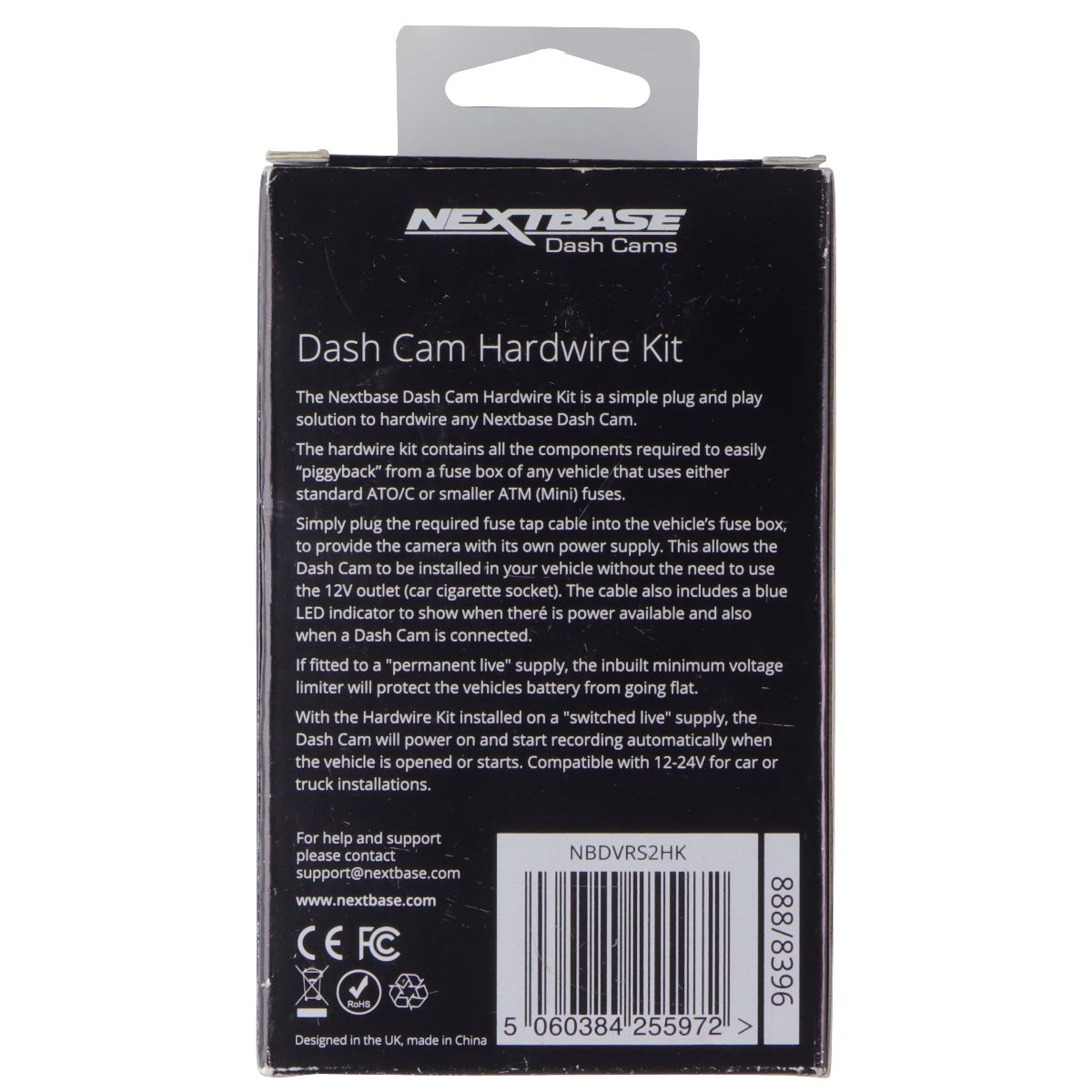 Nextbase Series 2 Dash Cam Hardwire Kit for Nextbase Dashcams 122/222/322GW/422G Car Audio & Video Installation - Dashboard Installation Kits NextBase - Simple Cell Bulk Wholesale Pricing - USA Seller