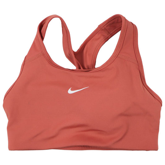 Nike Swoosh Medium Support Training Sports Bra - Size XS - Madder Root/White