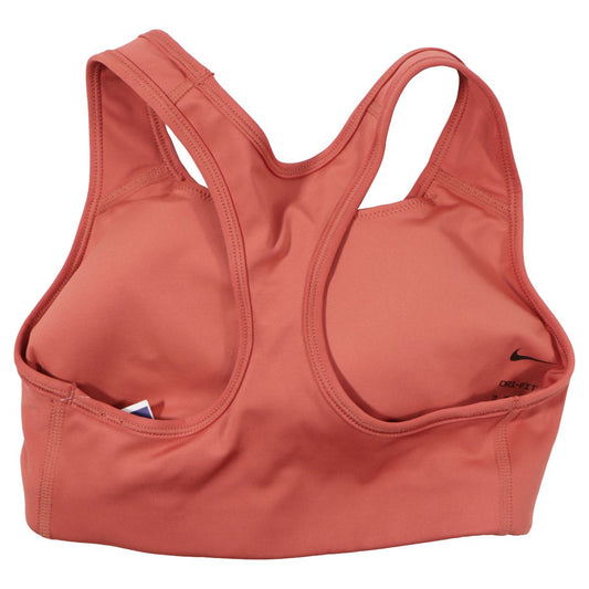 Nike Swoosh Medium Support Training Sports Bra - Size XS - Madder Root/White