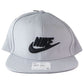 Nike Pro Futura Snapback Hat - ONE SIZE - Gray/Black (891284-077) Unisex Accessories - Hats Nike - Simple Cell Bulk Wholesale Pricing - USA Seller