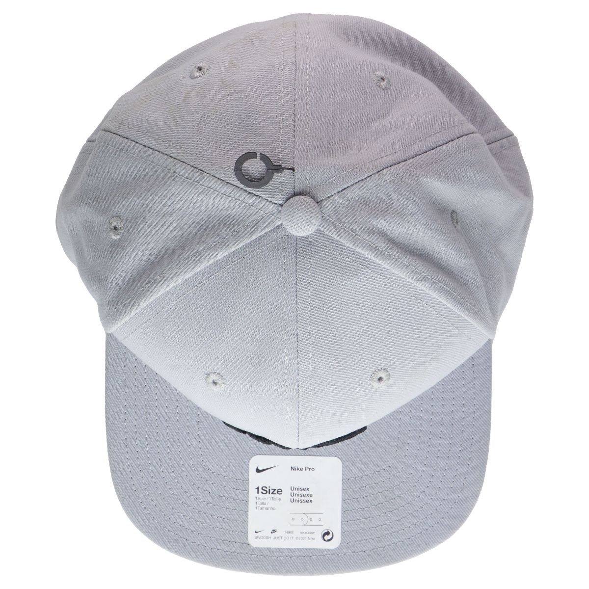 Nike Pro Futura Snapback Hat - ONE SIZE - Gray/Black (891284-077) Unisex Accessories - Hats Nike - Simple Cell Bulk Wholesale Pricing - USA Seller