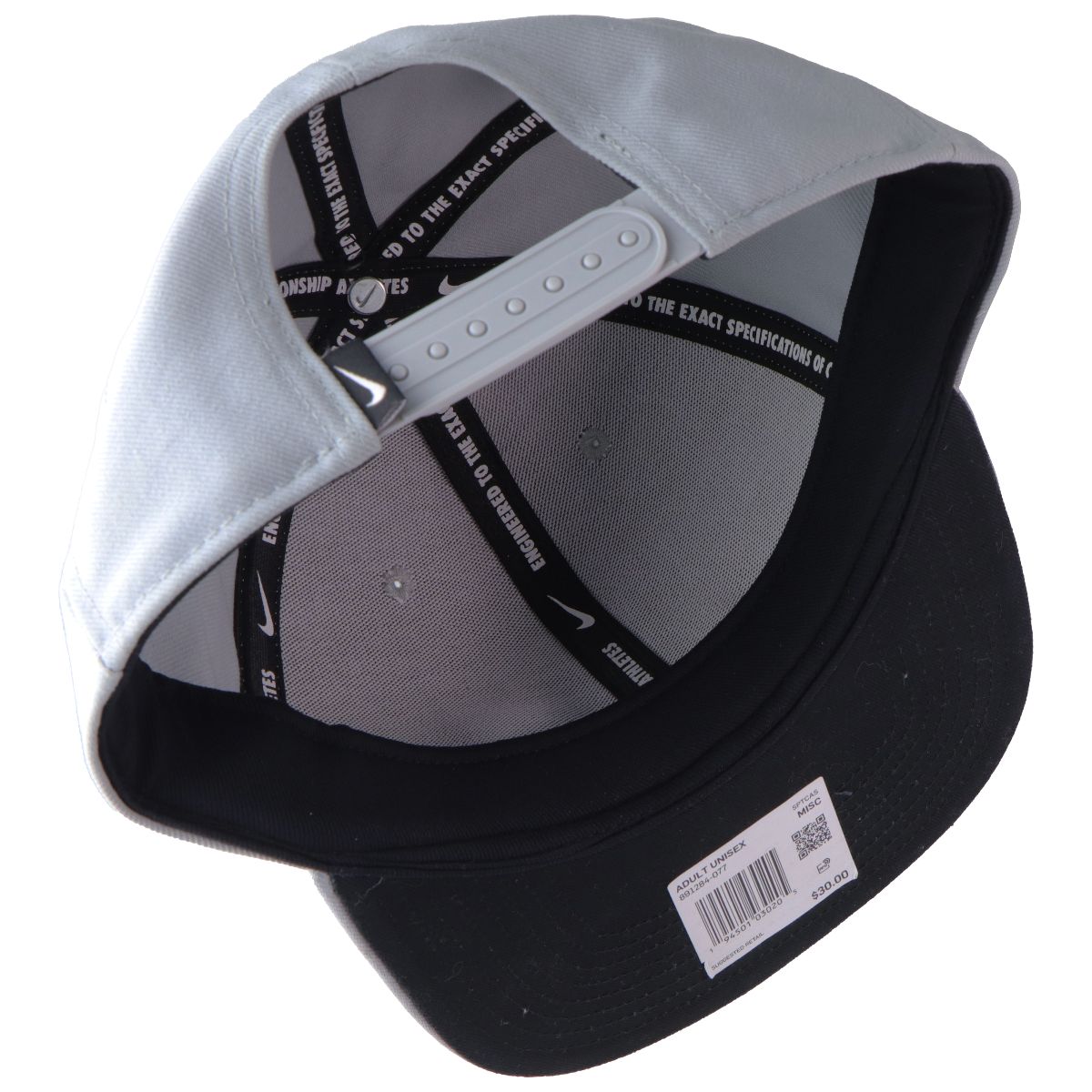 Nike Pro Futura Snapback Hat - ONE SIZE - Gray/Black (891284-077) Unisex Accessories - Hats Nike - Simple Cell Bulk Wholesale Pricing - USA Seller