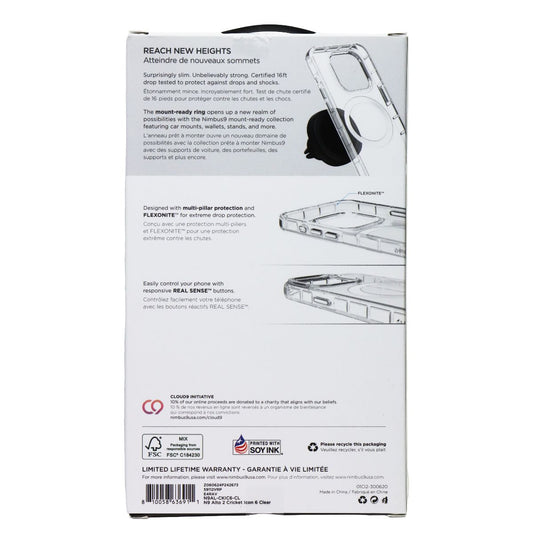 Nimbus9 Alto 2 Case with Magnetic Ring for Cricket Icon 6 - Clear Cell Phone - Cases, Covers & Skins Nimbus9 - Simple Cell Bulk Wholesale Pricing - USA Seller