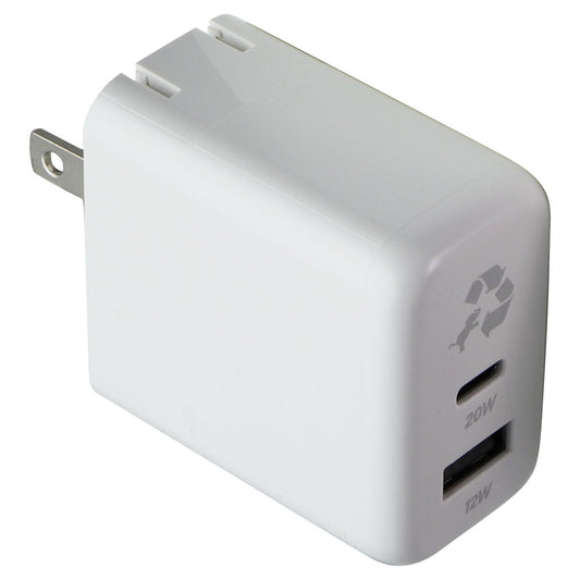 Nimble Wally Duo (32W) Dual-Port (USB-C and USB-A) Wall Charger - Polar White Cell Phone - Chargers & Cradles Nimble - Simple Cell Bulk Wholesale Pricing - USA Seller