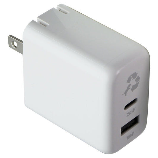 Nimble Wally Duo (32W) Dual-Port (USB-C and USB-A) Wall Charger - Polar White Cell Phone - Chargers & Cradles Nimble    - Simple Cell Bulk Wholesale Pricing - USA Seller