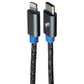 Nimble PowerKnit (3.3-Ft) USB-C to Lightning 8-Pin Braided Cable - Gray/Blue Cell Phone - Cables & Adapters Nimble    - Simple Cell Bulk Wholesale Pricing - USA Seller