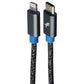 Nimble PowerKnit (3.3-Ft) USB-C to Lightning 8-Pin Braided Cable - Gray/Blue Cell Phone - Cables & Adapters Nimble - Simple Cell Bulk Wholesale Pricing - USA Seller