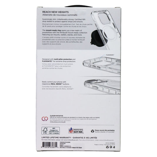 Nimbus9 Alto 2 Case with Magnetic Ring for Cricket Debut S3 - Clear Cell Phone - Cases, Covers & Skins Nimbus9 - Simple Cell Bulk Wholesale Pricing - USA Seller