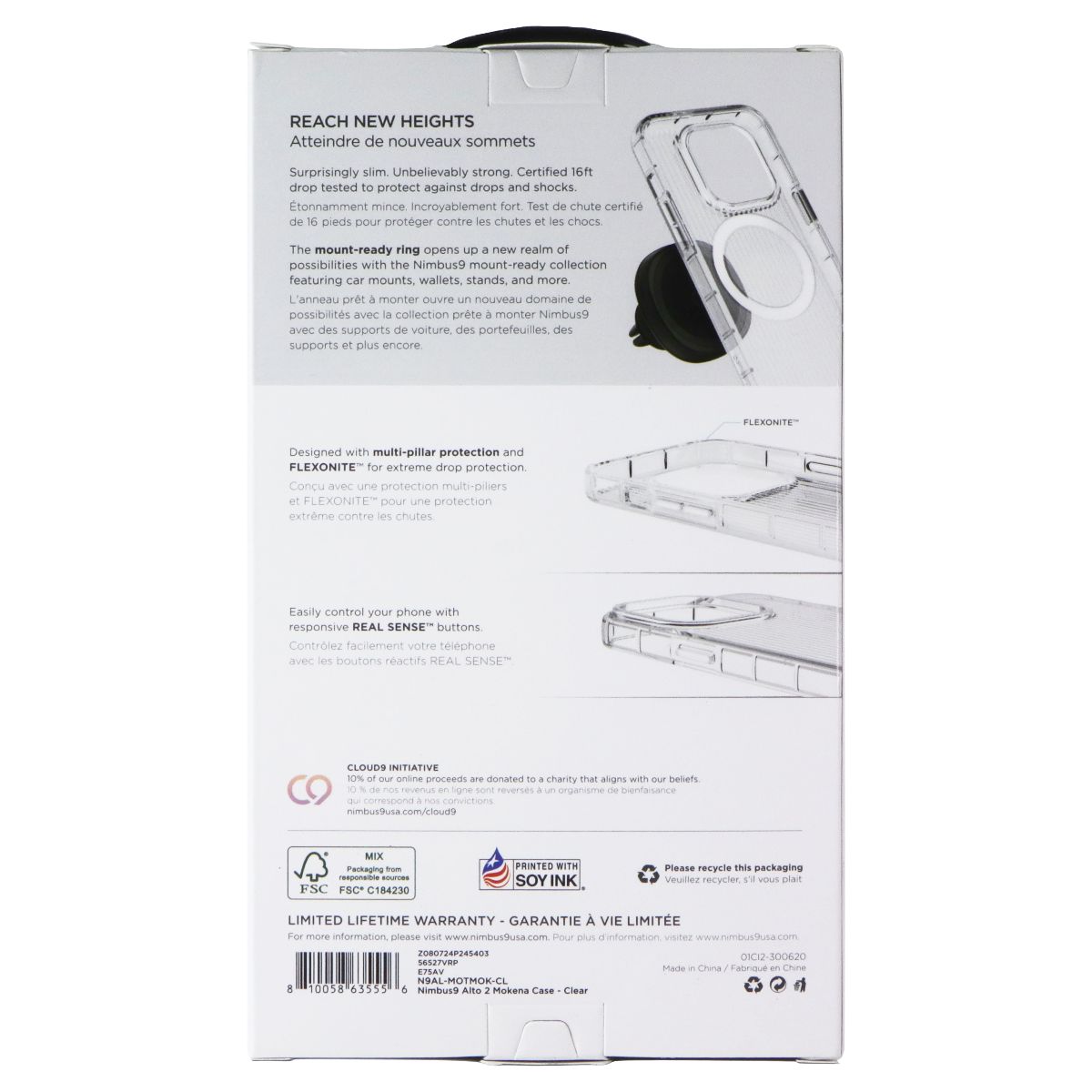 Nimbus9 Alto 2 Series Case for Motorola moto g power 5G (2024) - Clear Cell Phone - Cases, Covers & Skins Nimbus9 - Simple Cell Bulk Wholesale Pricing - USA Seller