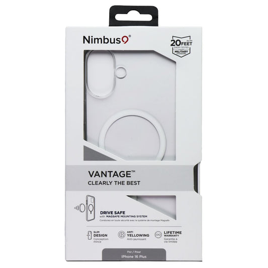 Nimbus9 Vantage Series Case for MagSafe for Apple iPhone 16 Plus - Clear Cell Phone - Cases, Covers & Skins Nimbus9 - Simple Cell Bulk Wholesale Pricing - USA Seller