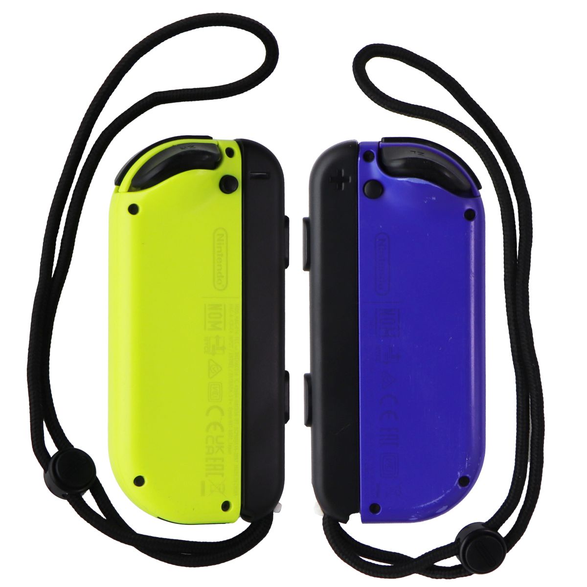 Nintendo Joy-Con Controllers with Straps (Left & Right) - Neon Blue/Neon Yellow Gaming/Console - Controllers & Attachments Nintendo - Simple Cell Bulk Wholesale Pricing - USA Seller