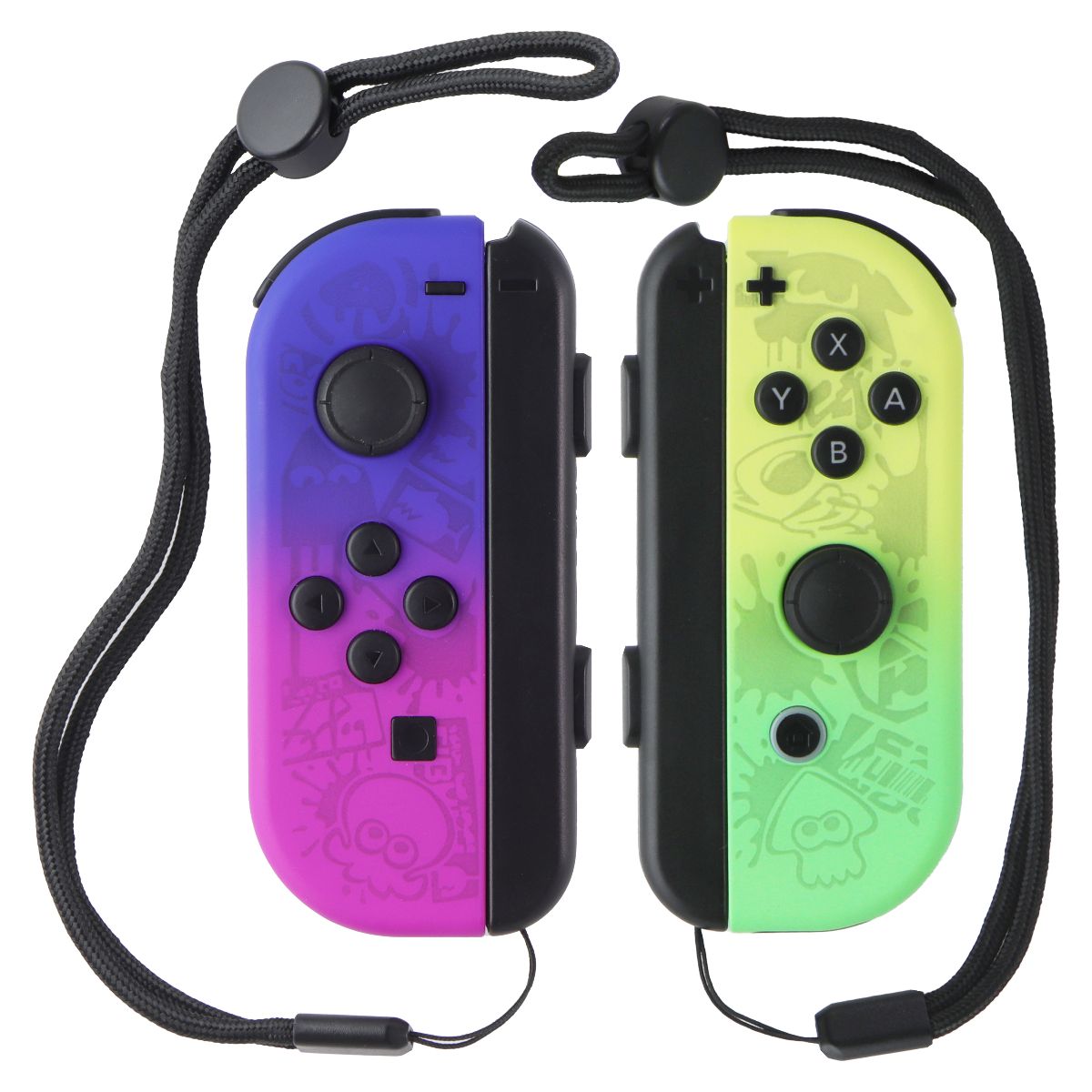 Nintendo Joy-Con Controllers with Straps (L/R) - Splatoon 3 (Purple/Green) Gaming/Console - Controllers & Attachments Nintendo - Simple Cell Bulk Wholesale Pricing - USA Seller