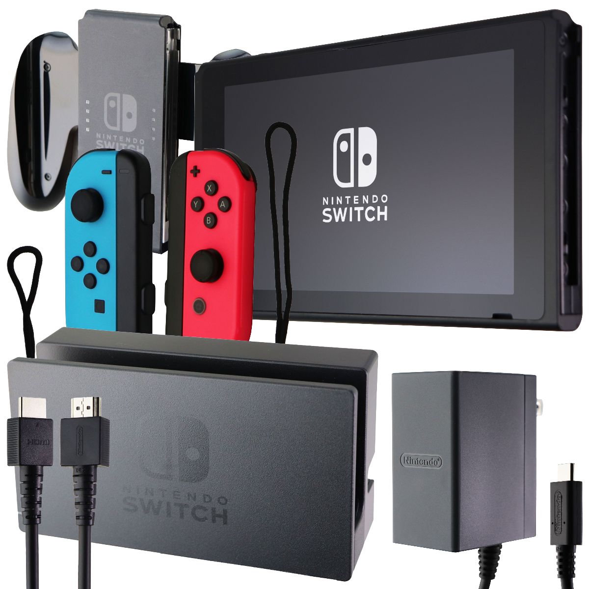 Nintendo Switch Console Bundle w/ Dock & Joy-Cons HAC-OO1(-O1) Fortnite Red/Blue Gaming/Console - Video Game Consoles Nintendo - Simple Cell Bulk Wholesale Pricing - USA Seller