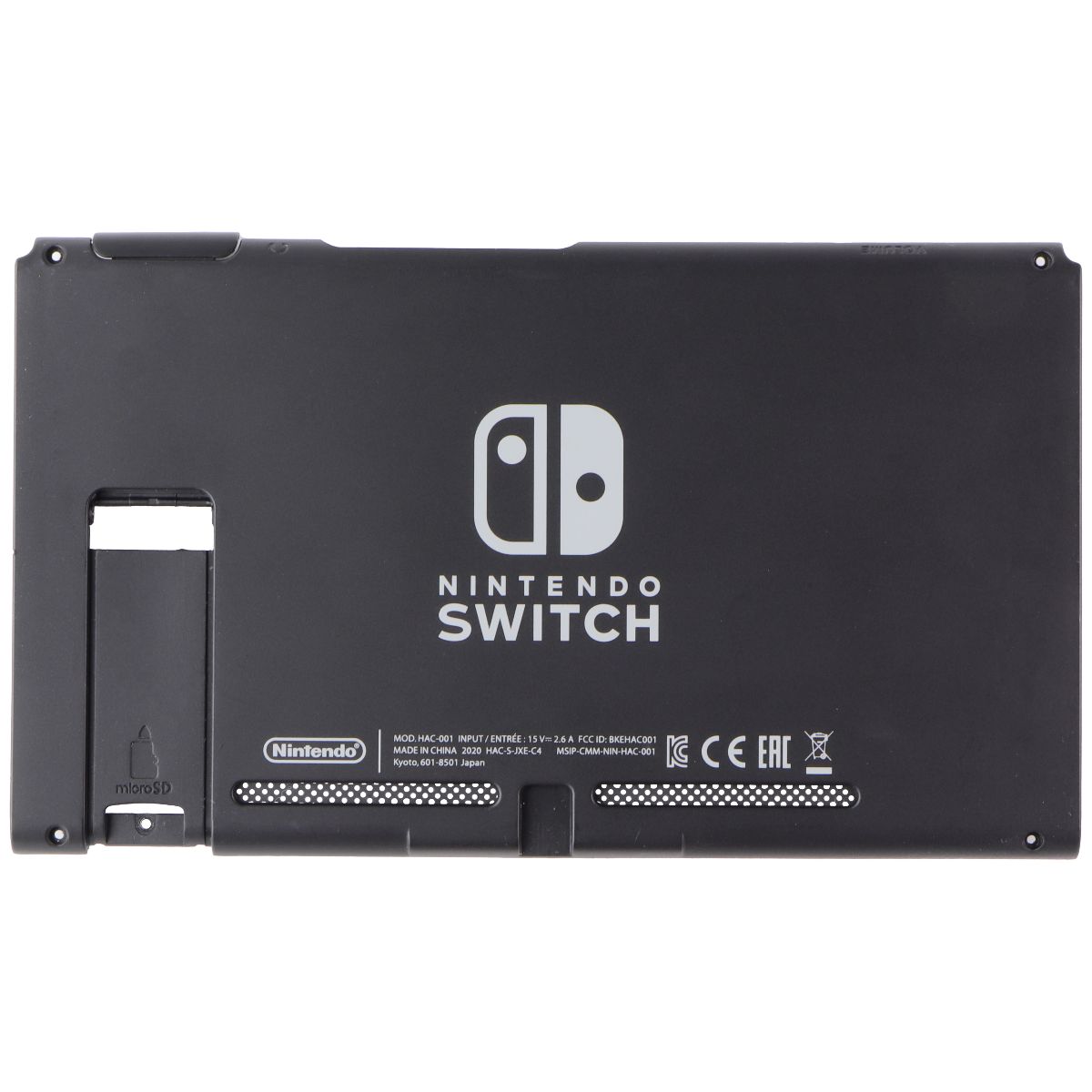 Replacement Back Plate (Black) for Nintendo Switch HAC-001 Gaming/Console - Replacement Parts & Tools Nintendo - Simple Cell Bulk Wholesale Pricing - USA Seller