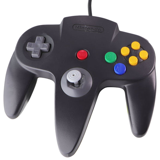 Nintendo 64 Original Wired Controller - Black (NUS-005) Gaming/Console - Controllers & Attachments Nintendo    - Simple Cell Bulk Wholesale Pricing - USA Seller