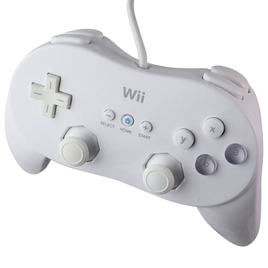 Nintendo Official Wii Classic Controller Pro - White RVL-005(-02) Gaming/Console - Controllers & Attachments Nintendo - Simple Cell Bulk Wholesale Pricing - USA Seller