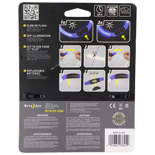 Nite-Ize NiteHowl LED Safety Necklace for Dogs - Clear/Blue Other Sporting Goods Nite Ize - Simple Cell Bulk Wholesale Pricing - USA Seller