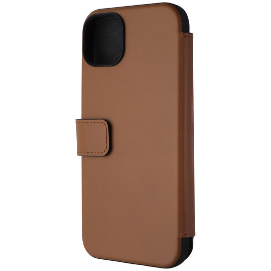 Nomad Modern Leather Folio Case for MagSafe for iPhone 15 Plus - English Tan