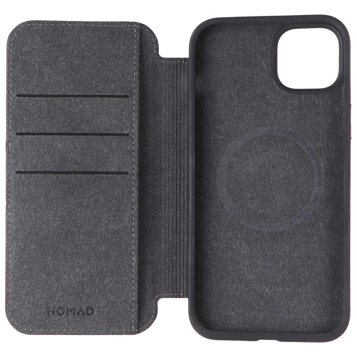 Nomad Modern Leather Folio Case for MagSafe for iPhone 15 Plus - English Tan Cell Phone - Cases, Covers & Skins Nomad    - Simple Cell Bulk Wholesale Pricing - USA Seller