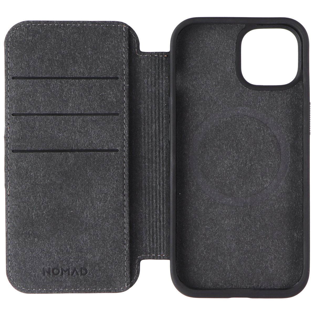 Nomad Modern Leather Folio Case for MagSafe for iPhone 15 - English Tan Cell Phone - Cases, Covers & Skins Nomad    - Simple Cell Bulk Wholesale Pricing - USA Seller