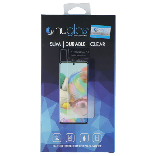 Nuglas Crystal Clear Tempered Glass Screen Protector for Galaxy A40 - Clear Cell Phone - Screen Protectors Nuglas - Simple Cell Bulk Wholesale Pricing - USA Seller