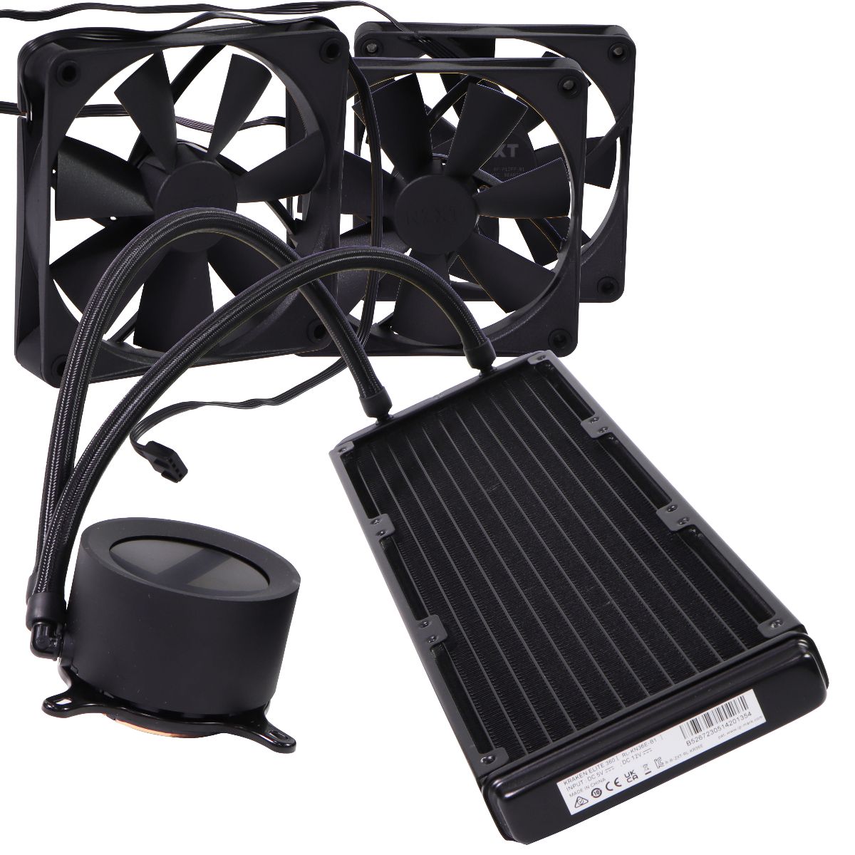 NZXT Kraken Elite 360mm Radiator CPU Liquid Cooler (3 x 120mm F Fans ...