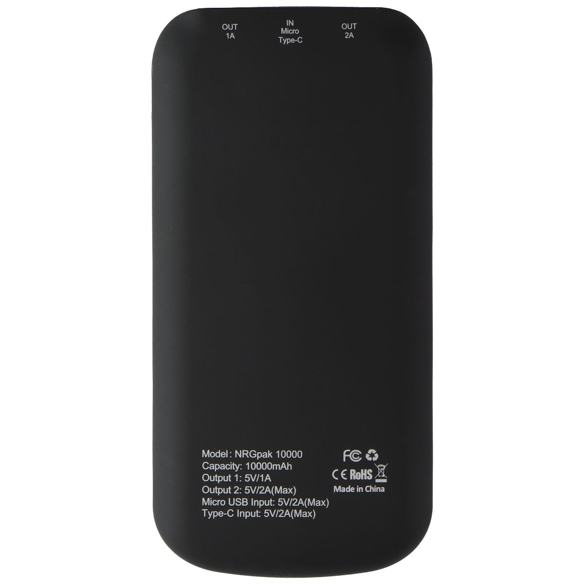 Ghostek Life NRGpak+ (10,000mAh) Portable Dual USB Power Bank - Black Cell Phone - Chargers & Cradles Ghostek    - Simple Cell Bulk Wholesale Pricing - USA Seller