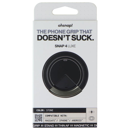 ohsnap! SNAP 4 LUXE Series Magnetic & MagSafe Phone Grip/Stand - Stone Cell Phone - Mounts & Holders ohsnap! - Simple Cell Bulk Wholesale Pricing - USA Seller