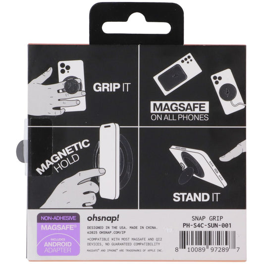 ohsnap! Snap Grip 5 Ultra Thin MagSafe Magnetic Grip & Stand - Blazed Sunset Cell Phone - Mounts & Holders ohsnap! - Simple Cell Bulk Wholesale Pricing - USA Seller