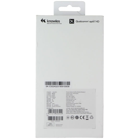 OnePlus Bullets Wireless 2 Series In-Ear Neckband Headphones - Olive Green Portable Audio - Headphones OnePlus - Simple Cell Bulk Wholesale Pricing - USA Seller