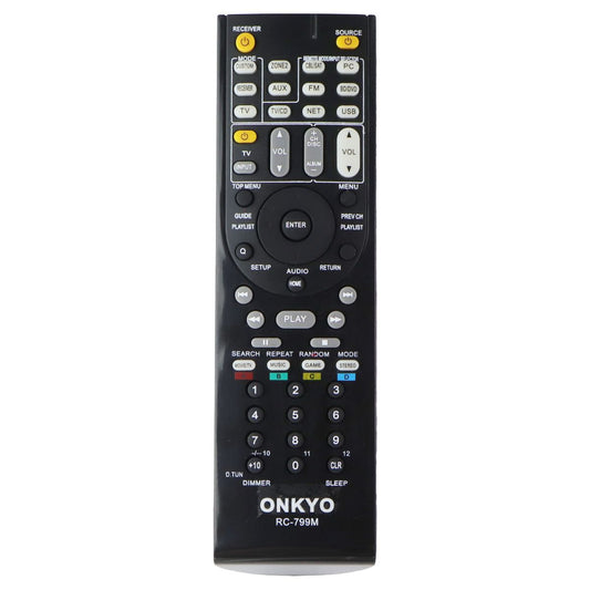 ONKYO (RC-799M) AV/Home Theater Remote Control - Black TV, Video & Audio Accessories - Remote Controls Onkyo - Simple Cell Bulk Wholesale Pricing - USA Seller