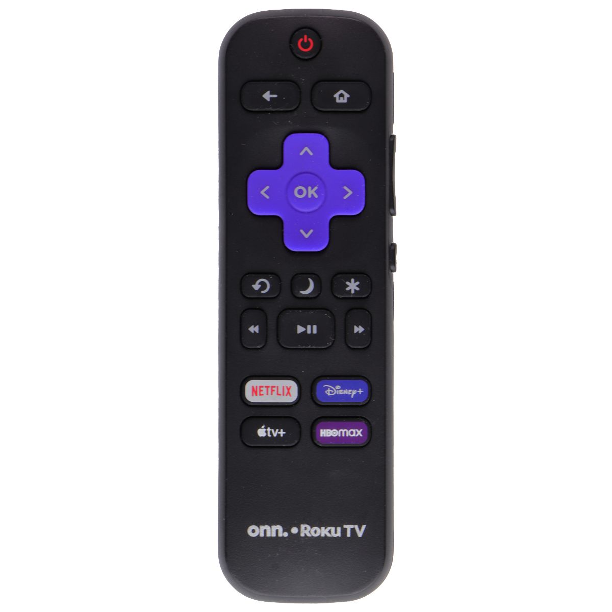 Onn Remote Control (RC-ALIR) with Netflix/Disney+/TV+/HBOmax Hotkeys - Black TV, Video & Audio Accessories - Remote Controls ONN - Simple Cell Bulk Wholesale Pricing - USA Seller