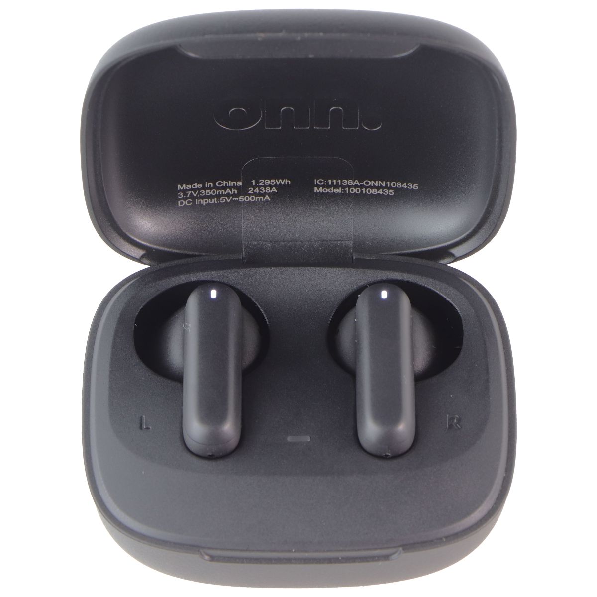 onn. Bluetooth In-Ear TWS Earbuds with Wireless Charging Case - Black Portable Audio - Headphones ONN - Simple Cell Bulk Wholesale Pricing - USA Seller