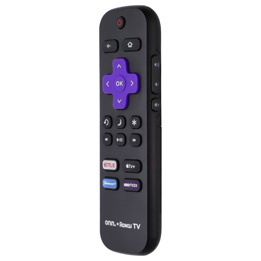 Onn Roku TV Remote with Netflix/AppleTV+/Paramount+/HBOMax Hot Keys - Black