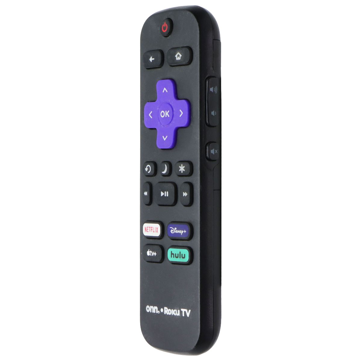 Onn Roku TV Remote with Netflix/Disney+/AppleTV+/Hulu Hot Keys - Black TV, Video & Audio Accessories - Remote Controls ONN - Simple Cell Bulk Wholesale Pricing - USA Seller