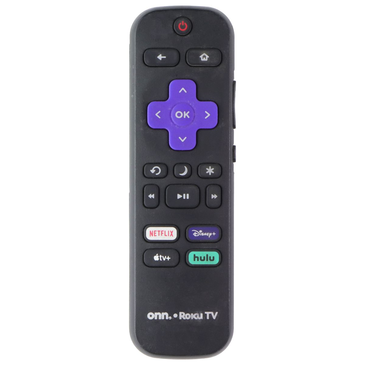 Onn Roku TV Remote with Netflix/Disney+/AppleTV+/Hulu Hot Keys - Black TV, Video & Audio Accessories - Remote Controls ONN - Simple Cell Bulk Wholesale Pricing - USA Seller