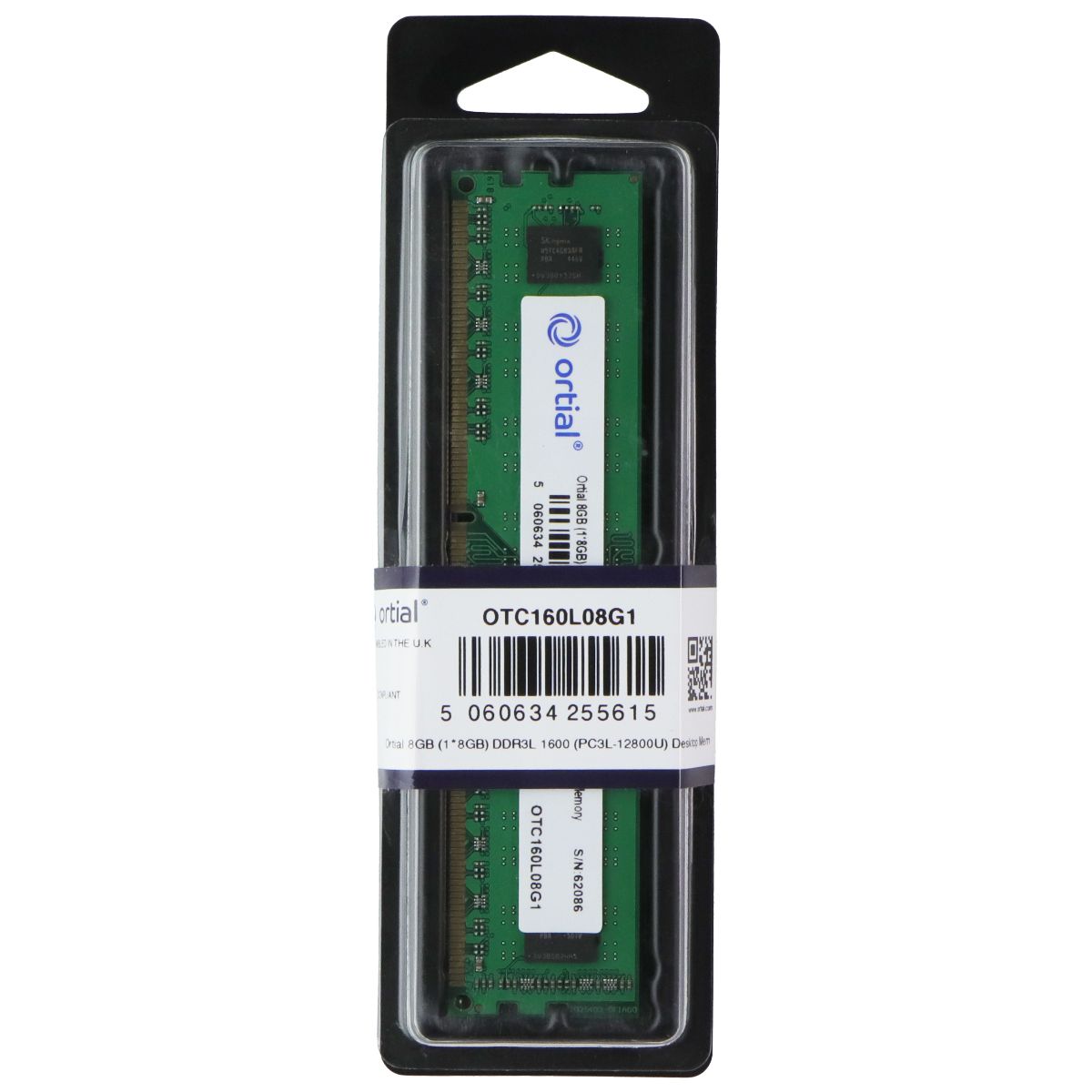 Ortial 8GB DDR3L 1600 (PC3L-12800U) Desktop Memory - (OTC160L08G1) Computer Parts - Memory (RAM) Ortial - Simple Cell Bulk Wholesale Pricing - USA Seller