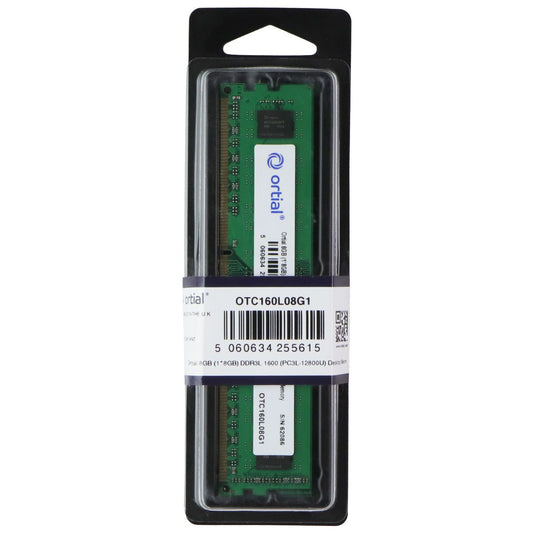 Ortial 8GB DDR3L 1600 (PC3L-12800U) Desktop Memory - (OTC160L08G1) Computer Parts - Memory (RAM) Ortial - Simple Cell Bulk Wholesale Pricing - USA Seller