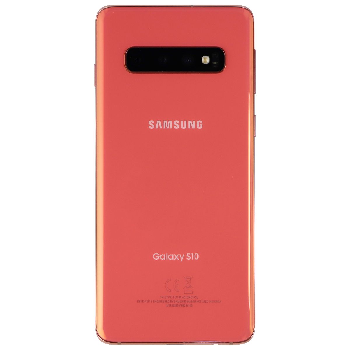 Samsung Galaxy S10 (6.1-inch) Smartphone (SM-G973U1) Unlocked - 128GB / Pink Cell Phones & Smartphones Samsung    - Simple Cell Bulk Wholesale Pricing - USA Seller