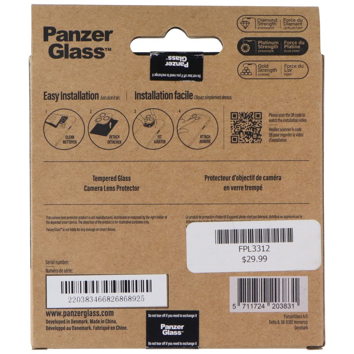 PanzerGlass PicturePerfect Camera Lens Protector for Apple iPhone 13 / 13 mini Cell Phone - Screen Protectors PanzerGlass - Simple Cell Bulk Wholesale Pricing - USA Seller