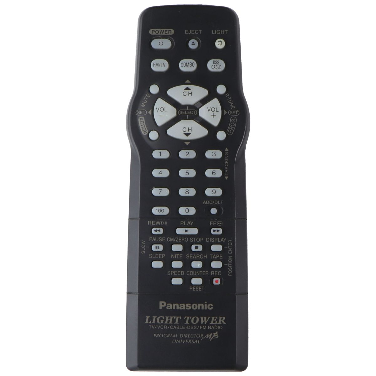 Panasonic (LSSQ0341) Light Tower Remote Control - Dark Gray TV, Video & Audio Accessories - Remote Controls Panasonic - Simple Cell Bulk Wholesale Pricing - USA Seller