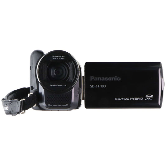Panasonic SD/HDD Hybrid SDXC Video Camera (SDR-H100P) - Black Camcorders Panasonic - Simple Cell Bulk Wholesale Pricing - USA Seller