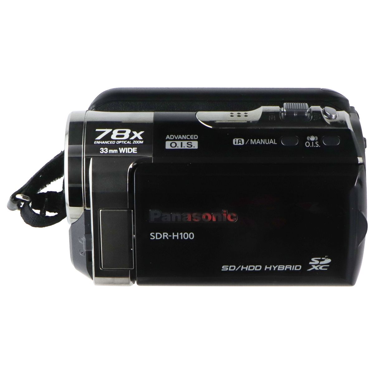 Panasonic SD/HDD Hybrid SDXC Video Camera (SDR-H100P) - Black Camcorders Panasonic - Simple Cell Bulk Wholesale Pricing - USA Seller