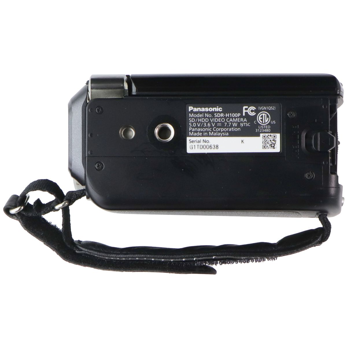 Panasonic SD/HDD Hybrid SDXC Video Camera (SDR-H100P) - Black Camcorders Panasonic - Simple Cell Bulk Wholesale Pricing - USA Seller