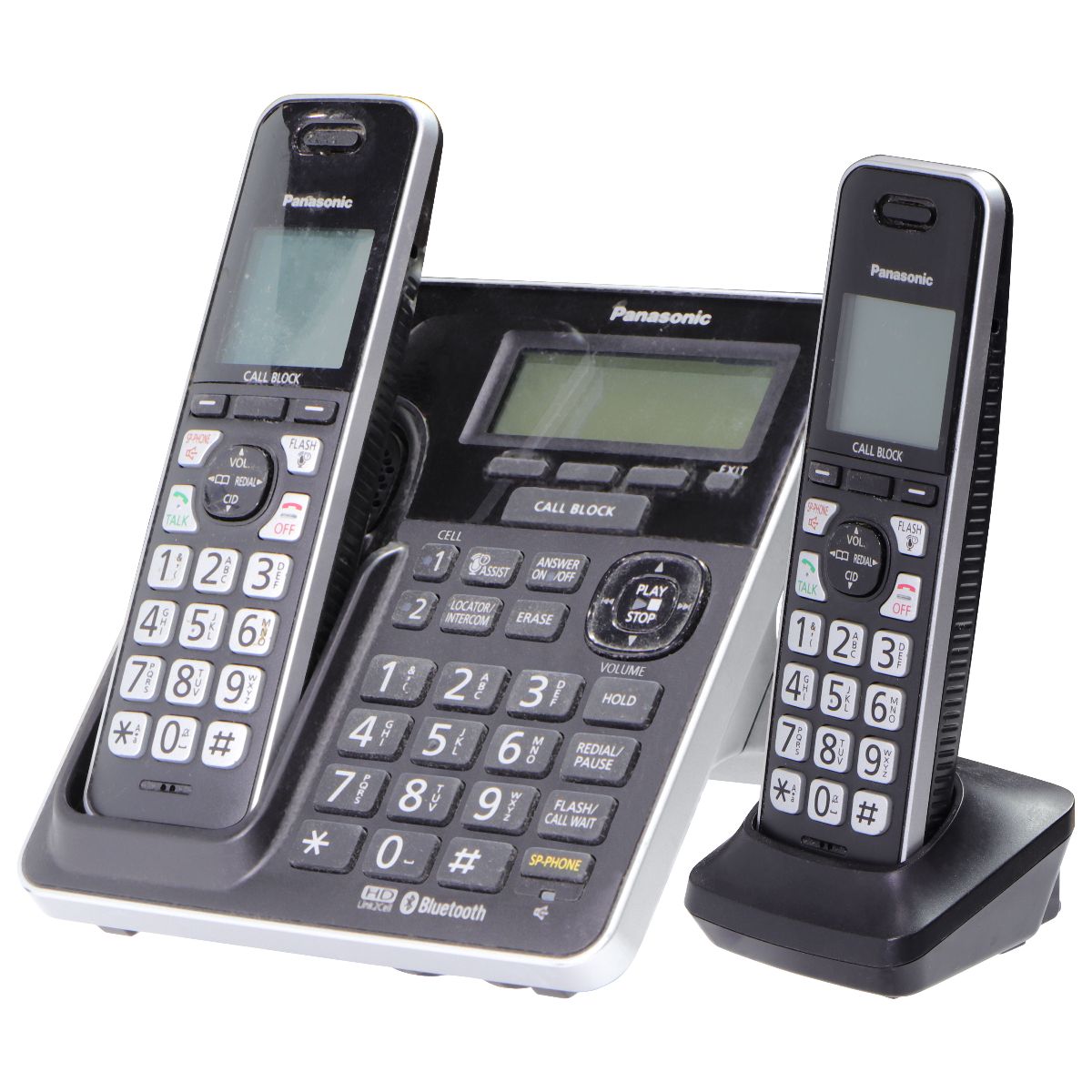 Panasonic KX-TG780 Cordless Answering Machine w/ 3 KX-TGFA71 Headsets Networking - VoIP Home Phones Panasonic    - Simple Cell Bulk Wholesale Pricing - USA Seller