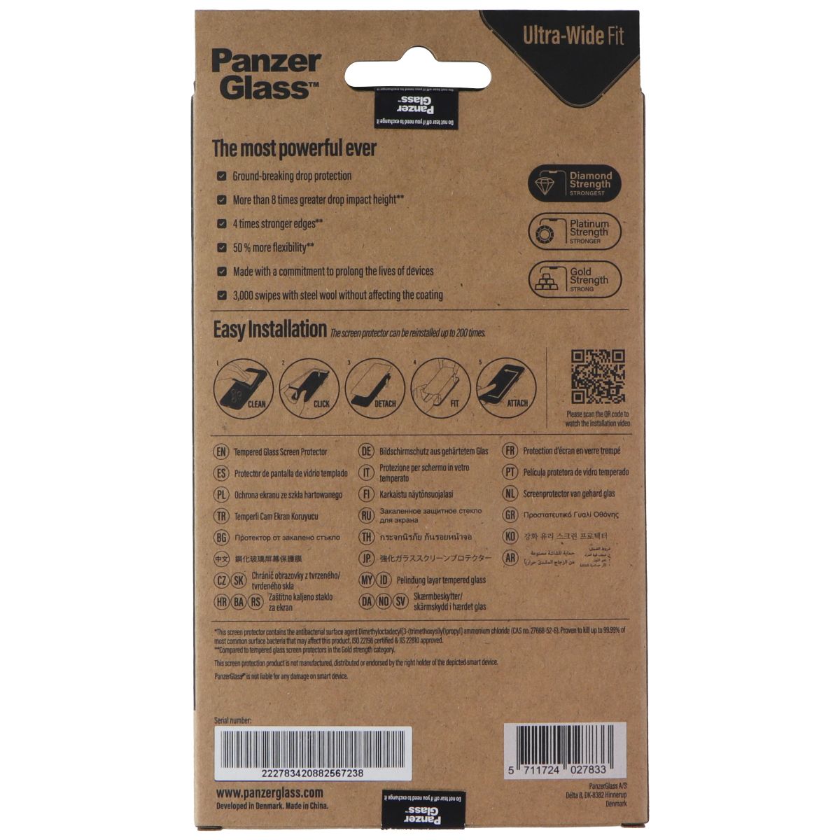 PanzerGlass Diamond Strength Screen Protector for Apple iPhone 14/13/13 Pro Cell Phone - Screen Protectors PanzerGlass - Simple Cell Bulk Wholesale Pricing - USA Seller