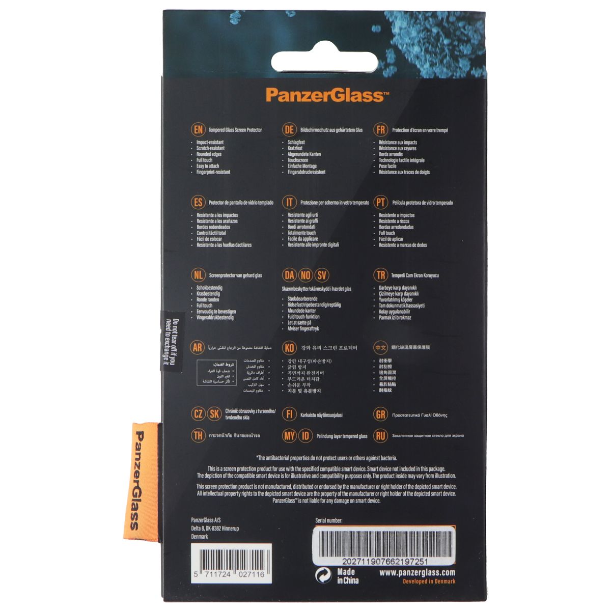 PanzerGlass Edge to Edge Screen Protector for Apple iPhone 12 - Black Edges Cell Phone - Screen Protectors PanzerGlass - Simple Cell Bulk Wholesale Pricing - USA Seller