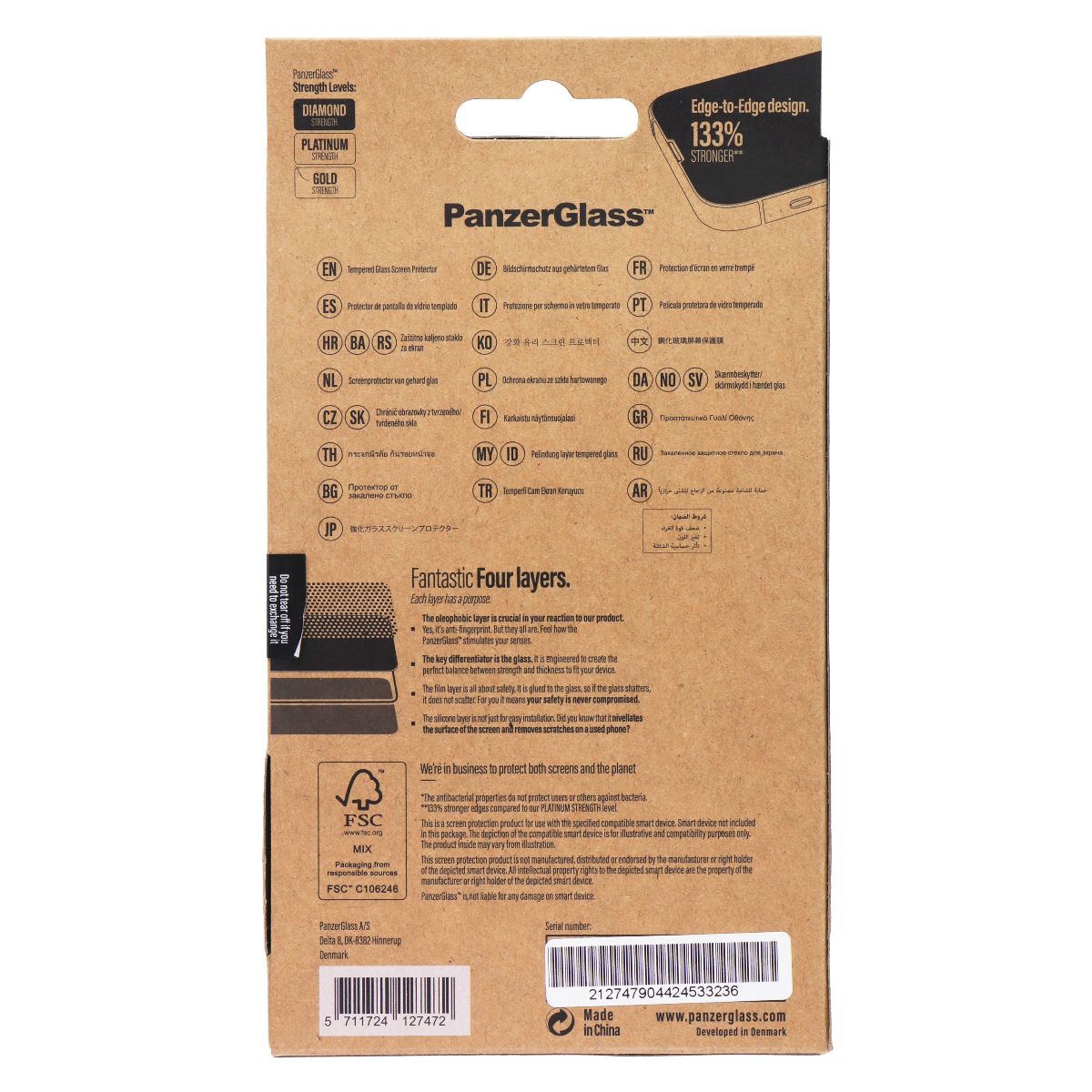 PanzerGlass Dual Privacy Screen Protector w/CamSlider for Apple iPhone 13 mini Cell Phone - Screen Protectors PanzerGlass - Simple Cell Bulk Wholesale Pricing - USA Seller