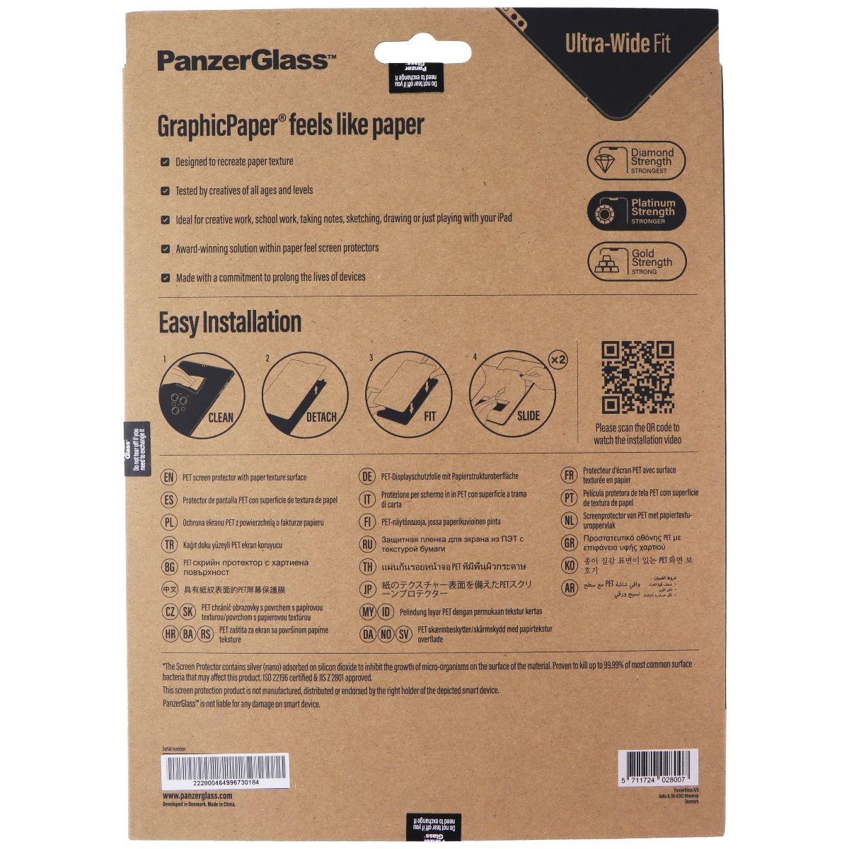 PanzerGlass GraphicPaper Screen Protector for Apple iPad 10.9-in (10th Gen/2022) iPad/Tablet Accessories - Screen Protectors PanzerGlass - Simple Cell Bulk Wholesale Pricing - USA Seller